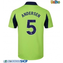 Maglie da calcio Fulham Joachim Andersen #5 Seconda Maglia 2025-26 Manica Corta